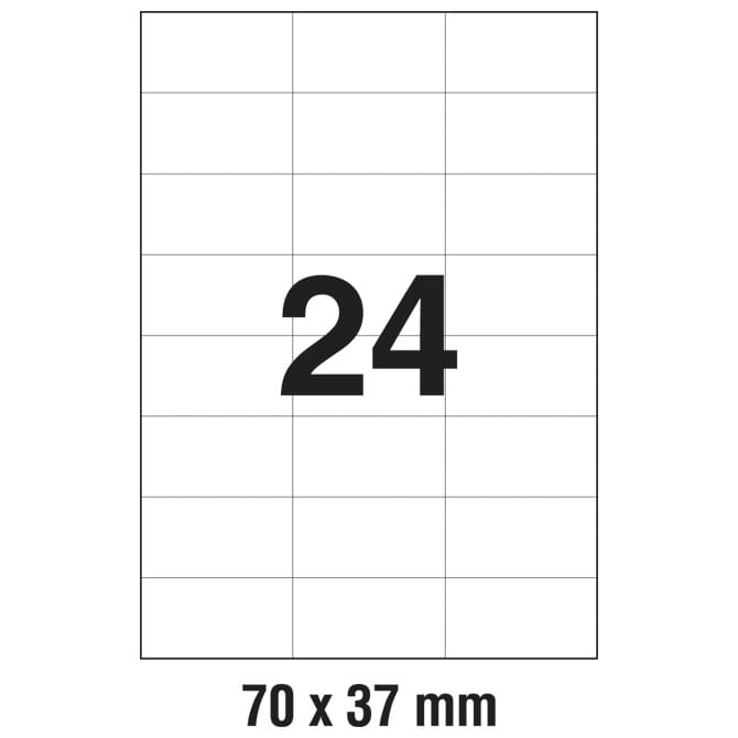 Etikete ILK  70x37 mm pk100L Zweckform 3474