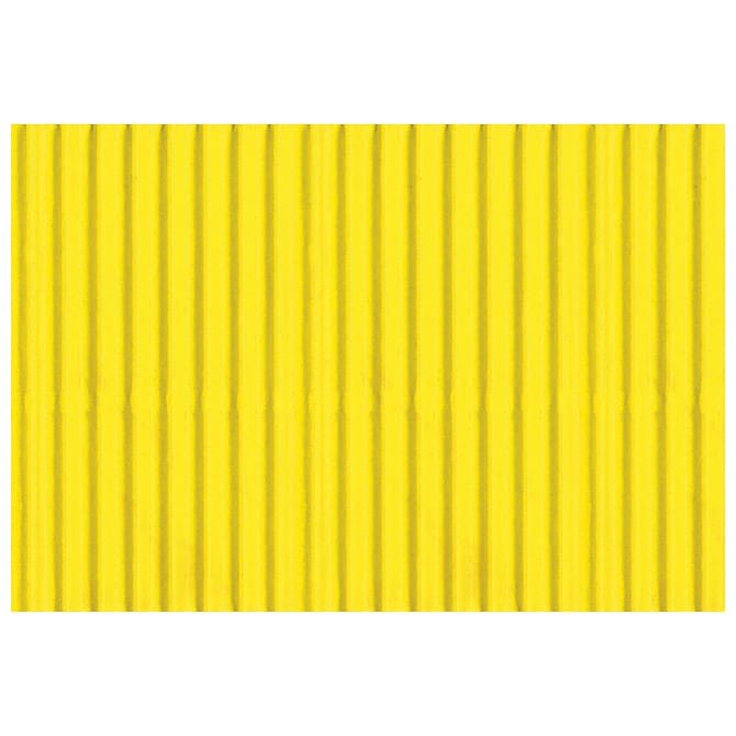 Papir ukrasni dvoslojni rebrasti B2 pk10 300g Heyda 20-47132 15 limun žuti