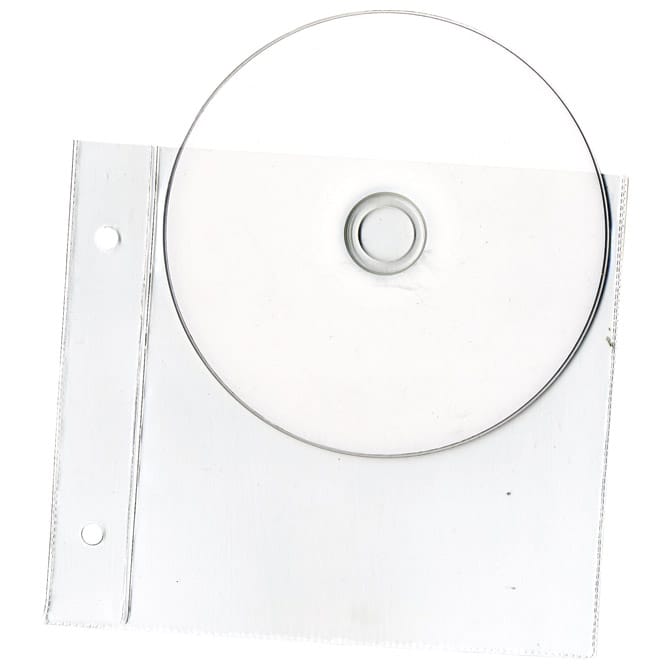 Fascikl uložni pvc za 1 CD 125x125 mm pk25 100my US.