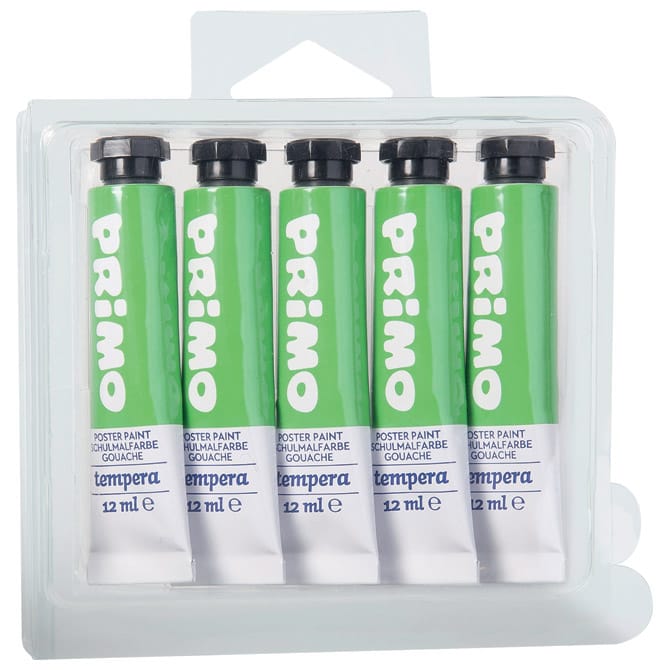 Boja tempera 12 ml aluminijska tuba pk5 Primo 440TRA610 zelena blister