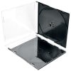 Kutija za 1 CD pvc slim prozirna/crna