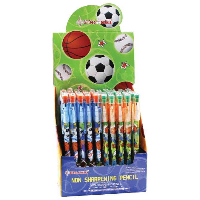 Olovka grafitna u nastavcima s gumicom Sports Ball Bensia 9180 sortirano!!