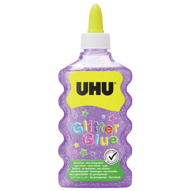 Ljepilo glitter glue 177 ml UHU ljubičasto