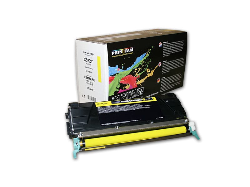 Toner Print-Team Lexmark C522 Yellow (C5220YS)