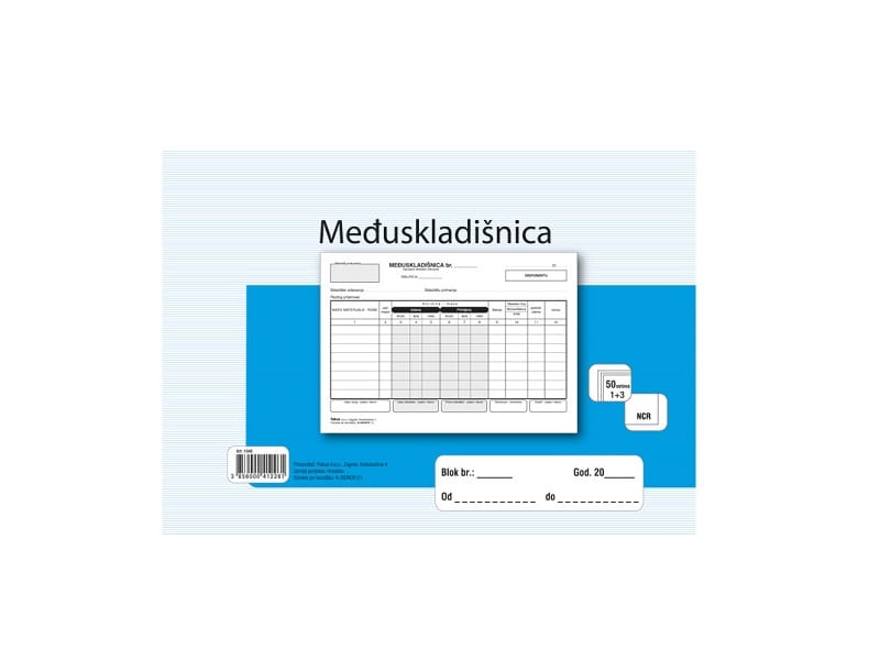 Obrazac A-26 međuskladišnica 1+4