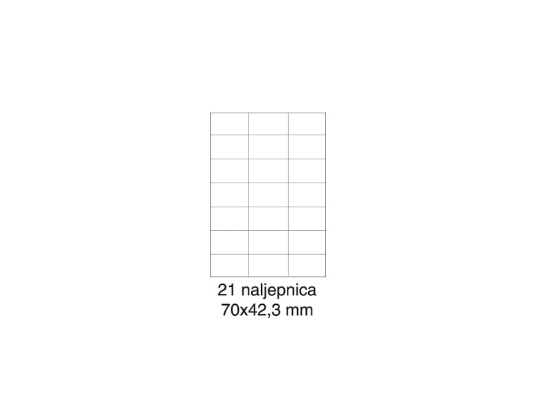 Etikete TopLabel 70x42.3mm T-48 univerzalne