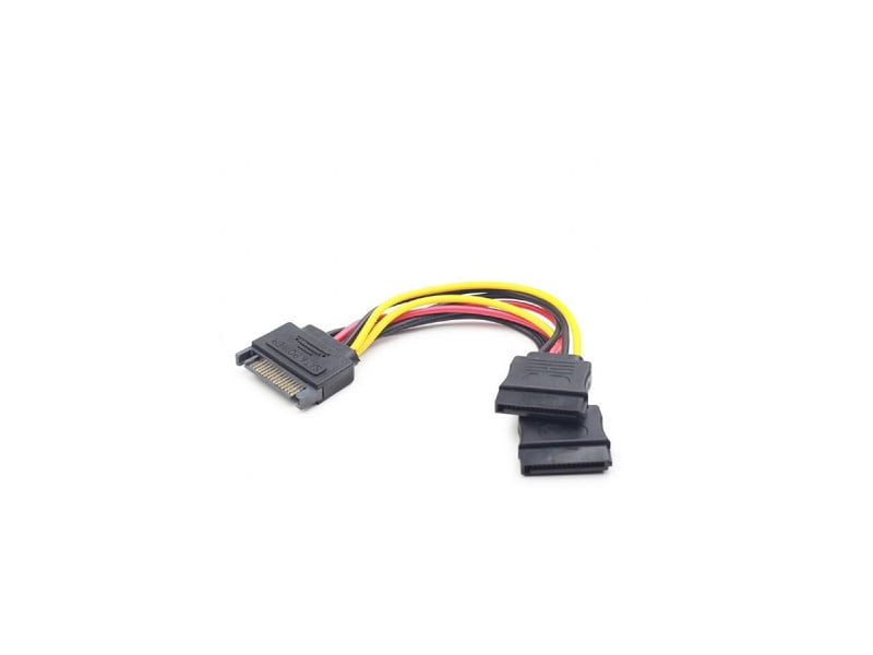 adapter za napajanje SATA na 2xSATA Gembird ravni