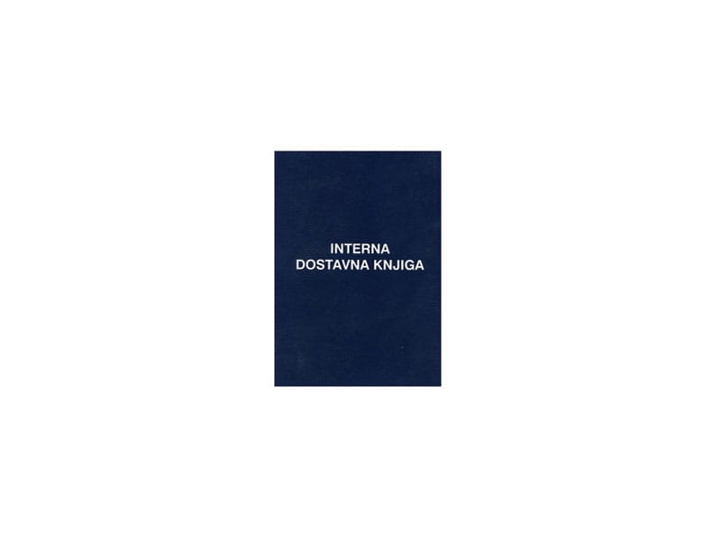 Obrazac II-139A Interna dostavna knjiga