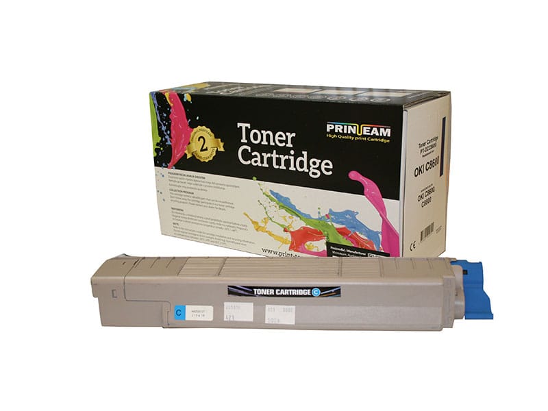 Toner Print-Team OKI C8600/C8800 Cyan