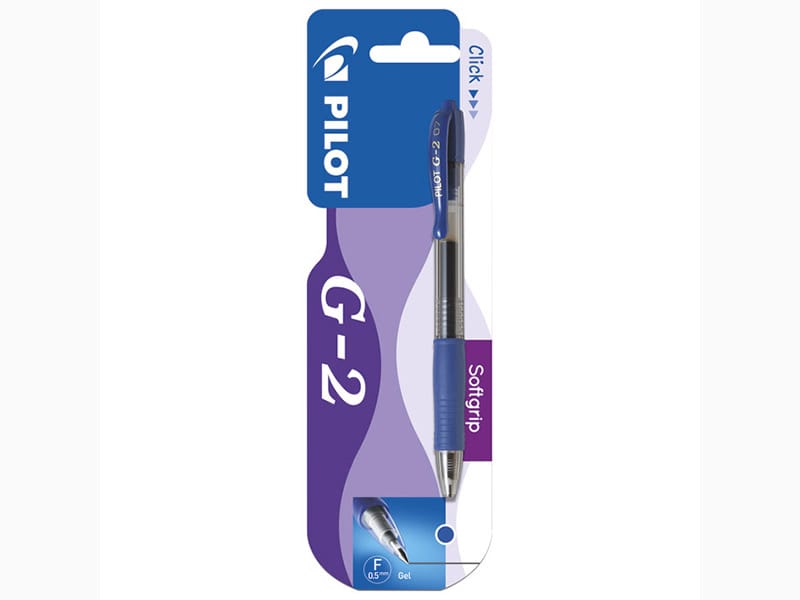 Roler Gel grip 0.5mm G2 Pilot BL-G2-5 plavi blister