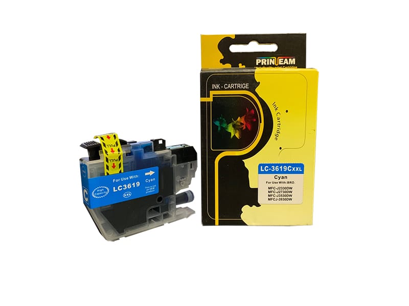 Tinta Print-Team Brother LC-3619 Cyan