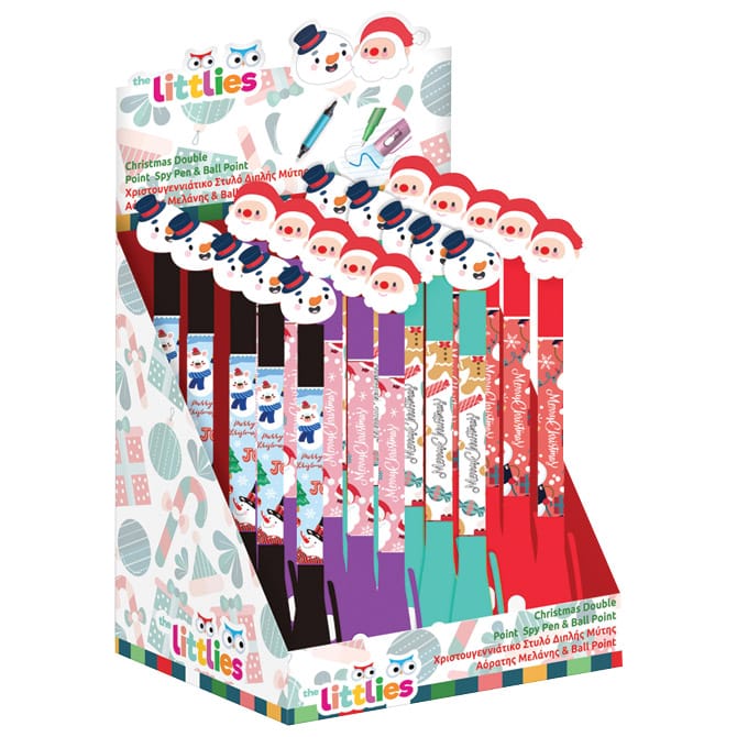 Olovka kemijska s nevidljivom tintom Littlies Christmas Diakakis 000647057 sort!!