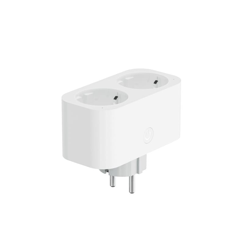 WOOX WiFi Smart dupla utičnica 16A/3680W, WooxHome app, glasovna kontrola - Alexa & Google Assistant, Wi-Fi kontrola (R6153)