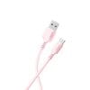 Adda USB-200-LP USB na Type-C kabel baby roza 3.1A Premium TPE 1.2m