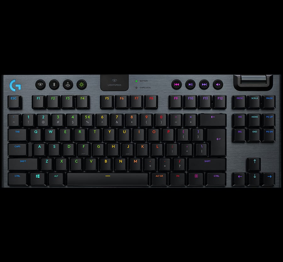 LOGITECH G915 X LIGHTSPEED Wireless Gaming Keyboard - BLACK - US INT'L - 2.4GHZ/BT  - EMEA28i-935 - LINEAR