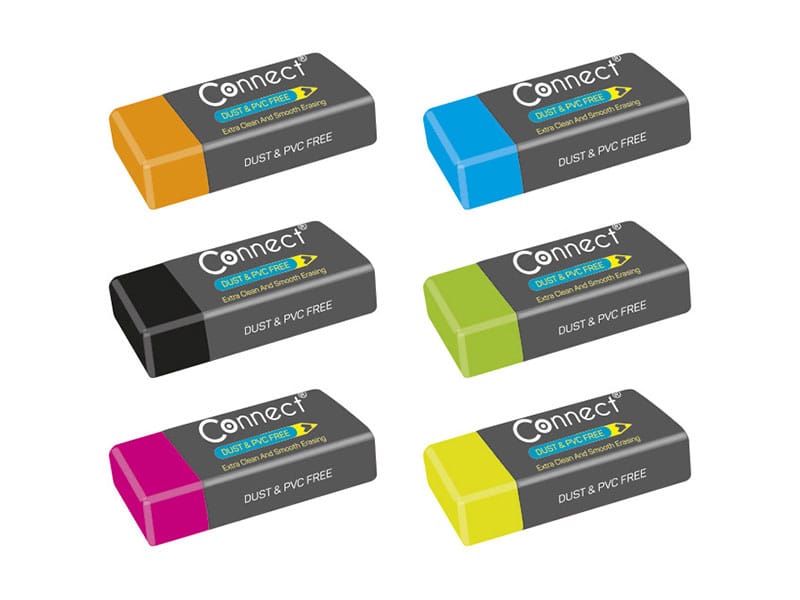 Gumica sintetička C-36C Connect s omotom sortirano 6 boja