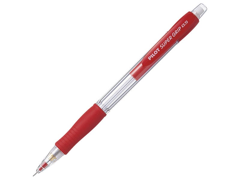 Olovka tehnička 0.5mm Super Grip crvena Pilot H-185-SL