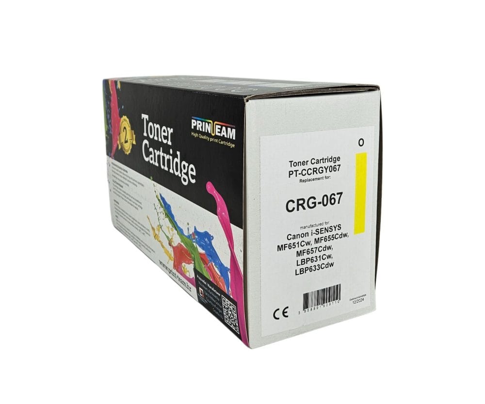 Toner Print-Team Canon CRG-067 Yellow NOVI CHIP