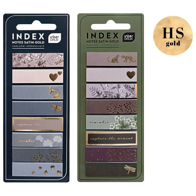 Zastavica 12x45 mm 8 bojax25 L Satin Gold Interdruk sort blister