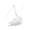 Adda Collins CH-051-WH zidni punjač 20w, Type-c, s Type-C na Type-C kabelom, bijeli