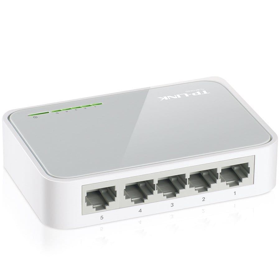 Switch TP-Link TL-SF1005D, 5-Port RJ45 10/100Mbps desktop switch, Fanless, Auto Negotiation/Auto MDI/MDIX, Plastic case - Slika 2