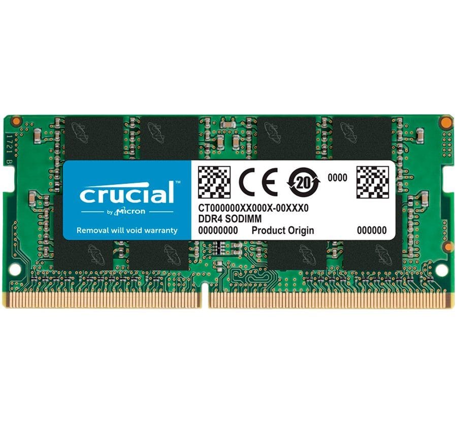 Crucial 16GB DDR4-3200 SODIMM CL22 (8Gbit/16Gbit)