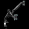 ONKRON Dual Monitor Desk Mount Stand for 13 to 32-Inch LCD LED Monitors up to 9 kg, Black
