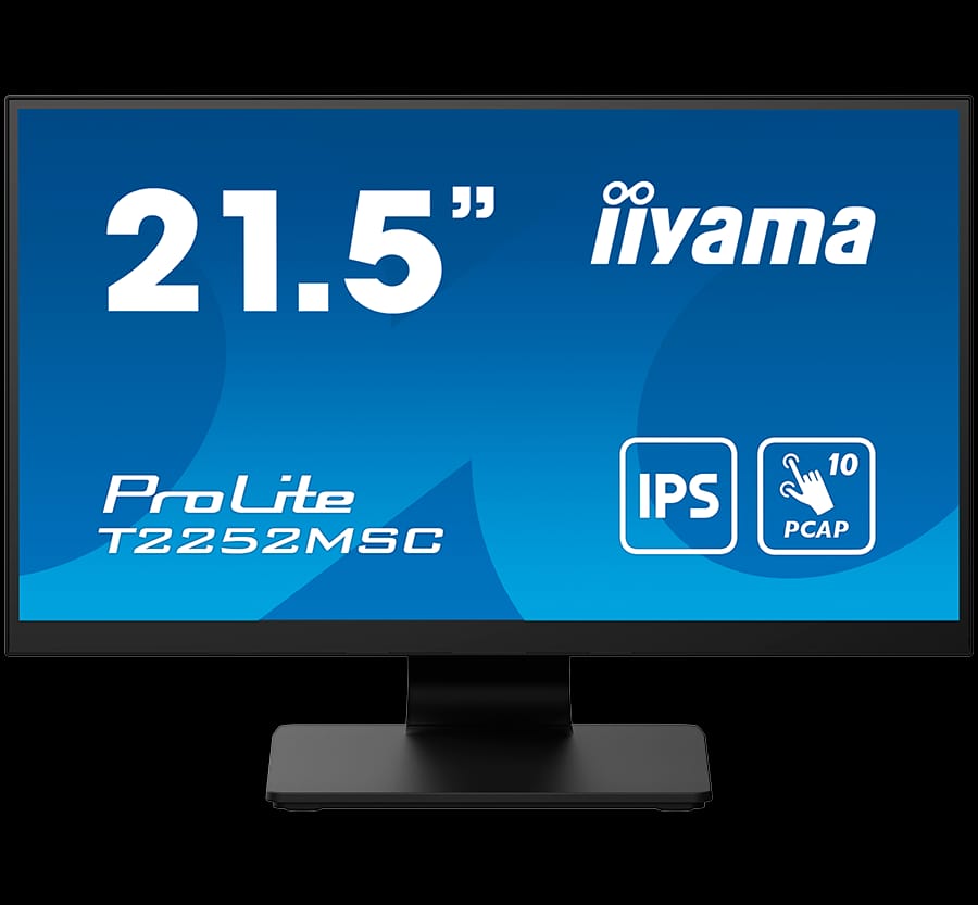 IIYAMA Monitor LED T2252MSC-B2 21.5" IPS TOUCH Capacitive 1920 x 1080, 250 cd/m2, 1000:1, 5ms, Touch points 10, Touch method stylus, finger, glove, Touch interface	USB, HDMI x1, DisplayPort x1, Speakers 2 x 1W, Tilt, VESA