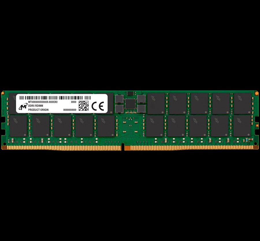 Micron DDR5 RDIMM 32GB 2Rx8 5600 CL46 (16Gbit) (Single Pack)