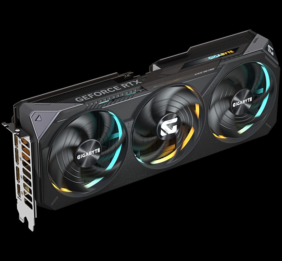 Alternative view of GIGABYTE Video Card NVIDIA GeForce RTX 5070 GAMING OC 12G (12GB GDDR7/192bit, PCI-E 5.0, Recommended PSU 750W, 16Pin Power connector, 3x DP, 1x HDMI)