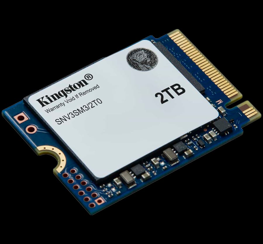 Alternative view of Kingston 2TB NV3 SSD M.2 2230 PCIe 4.0 NVMe, Read: 6,000/ Write: 5,000MB/s