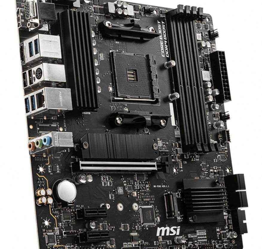 Alternative view of MBO AM4 MSI B550M PRO-VDH