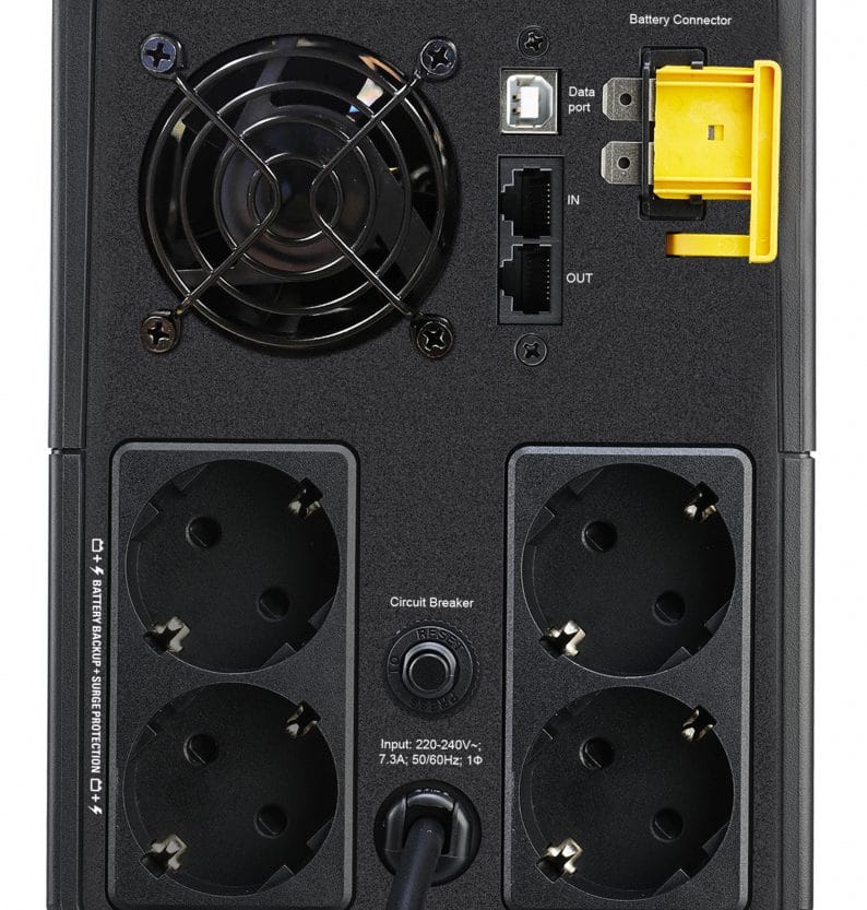 Alternative view of UPS APC BX1600MI-GR 1600VA/900W