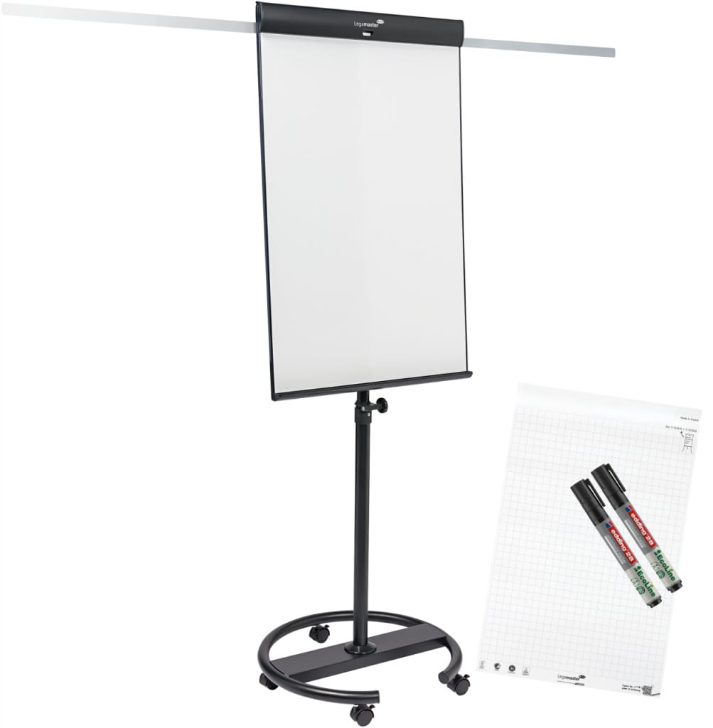 Stalak flipchart+bijela ploča mobilni 68x107 cm Sketch Pro Legamaster 7-153610 crni