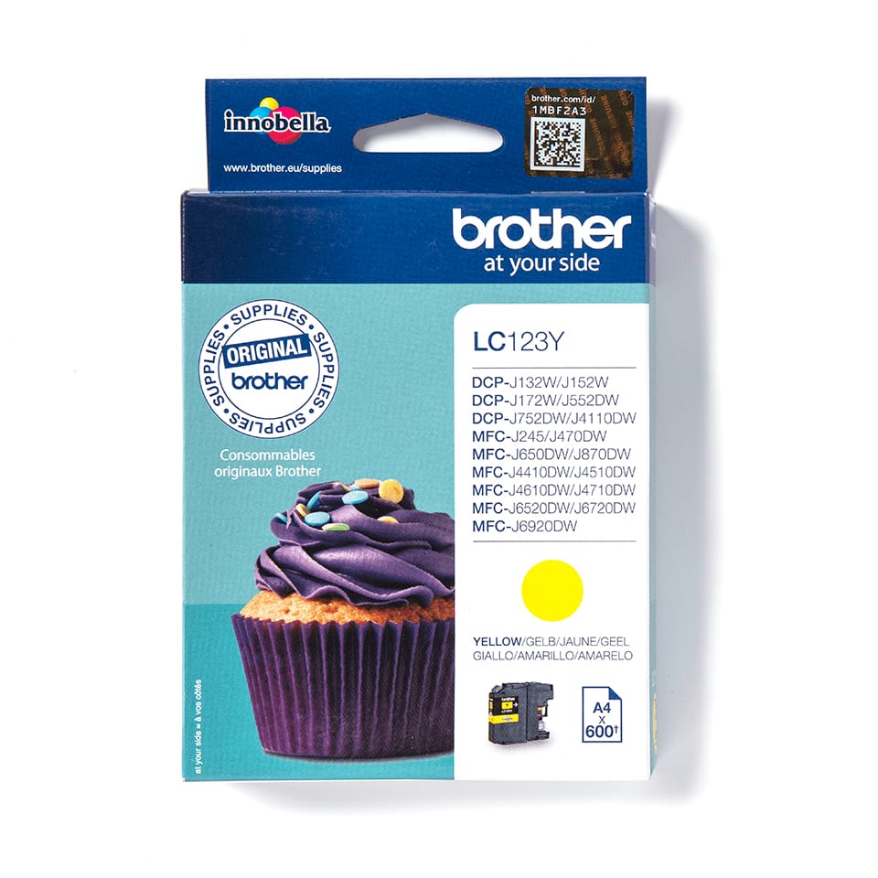 BROTHER LC-123 ink cartridge yellow
