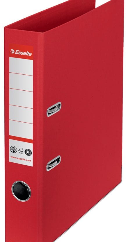 Registrator A4 uski samostojeći CO2 neutral Vivida Esselte 627575 crveni!!