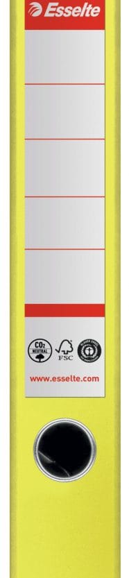 Alternative view of Registrator A4 uski samostojeći CO2 neutral Vivida Esselte 627573 žuti!!