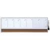 Ploča planer tjedni magnetni/pluto 58,5x19 cm srebrni okvir Nobo 1903780 bijela/smeđa