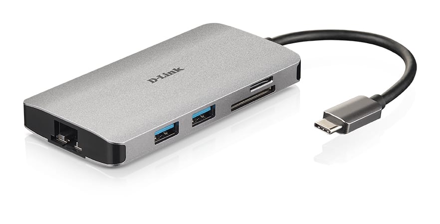 Alternative view of D-Link USB-C HUB 8-in-1, DUB-M810