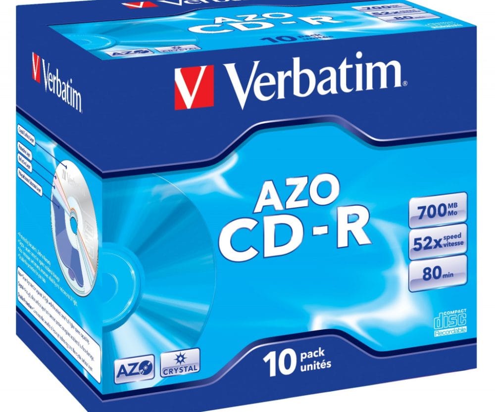 CD-R 700/80 52x JC AZO Crystal Verbatim 43327