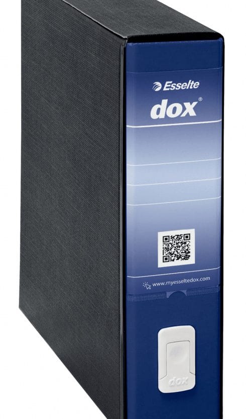 Registrator A4 široki u crnoj kutiji Dox9 Esselte 000212A4 plavi!!