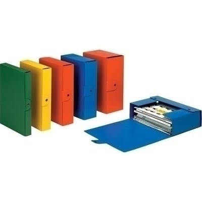 Mapa s gumbom hrbat- 60 mm A4 Eurobox Esselte C2605/390326050 plava