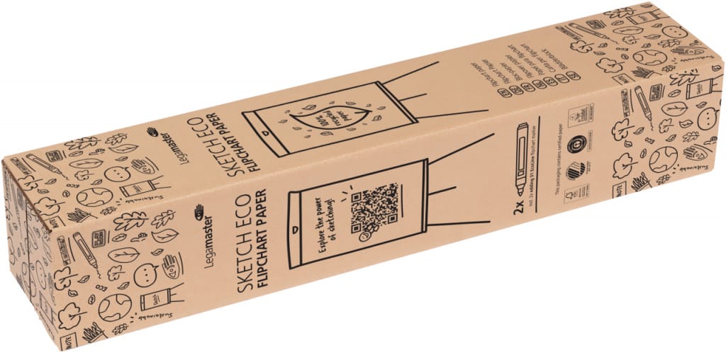 Blok-Flipchart u roli 65x98 cm 5x20 listova Sketch Eco Legamaster 7-157610 - Slika 4