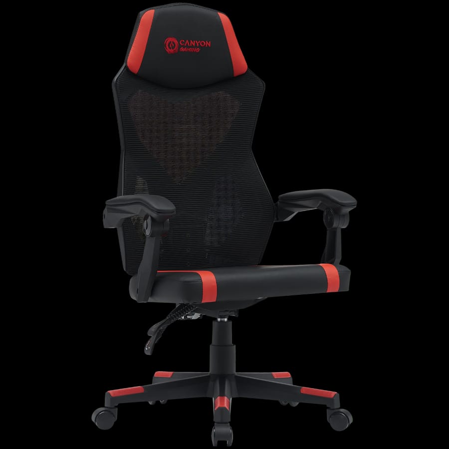 CANYON gaming chair Flow MCH01 Mesh Black Red - Slika 2
