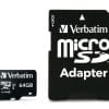 Verbatim memorijska kartica PRO Micro SDXC 64GB, U3, A2, V30, Class 10 Card + adapter