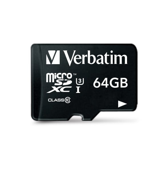 Alternative view of Verbatim memorijska kartica PRO Micro SDXC 64GB, U3, A2, V30, Class 10 Card + adapter