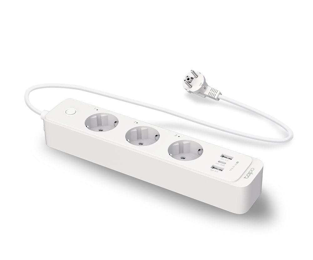 Alternative view of TP-Link Tapo P300 WiFi Smart multi utičnica, 3×strujna utičnica, 2×USB-A, 1×USB-C, QC3.0 18W punjač, Tapo app, Wi-Fi kontrola, Timer/Schedule postavke, Glasovna kotrola Amazon Alexa/Google Assistant