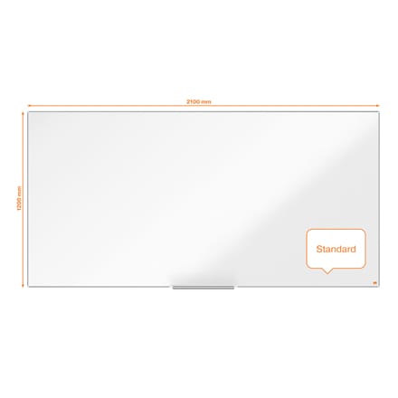 Ploča magnetna 200x100 cm aluminijski okvir Impression ProSteel Nobo 1915407 bijela - Slika 11