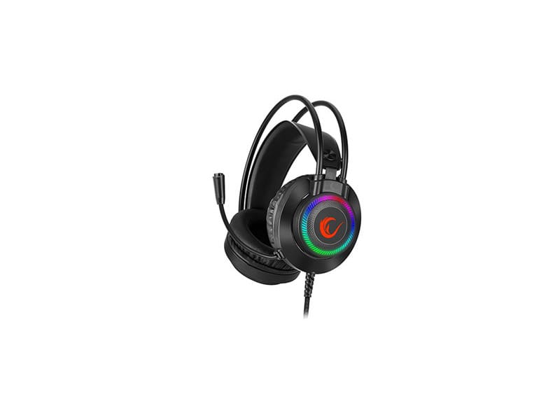 Rampage RM-K27 X-Jammer slušalice crne s mikrofonom PC/PS4/Xbox LED
