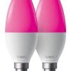 TP-Link Tapo Smart Wi-Fi višebojna žarulja E14, 8.6W, 470lm, 2500K - 6500K, glasovna kontrola (Amazon Alexa & Google Assistant)